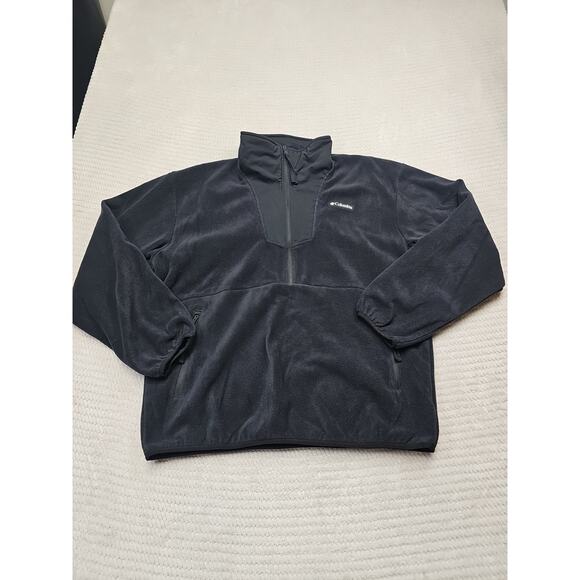 Columbia Fleece Womens XL Black Pullover Half Zip Cold Weather Outdoor - Picture 1 of 7